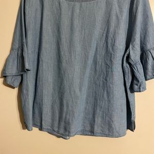 ❤️❤️Women Denim Top❤️❤️ Size 3X Excellent Used Condition